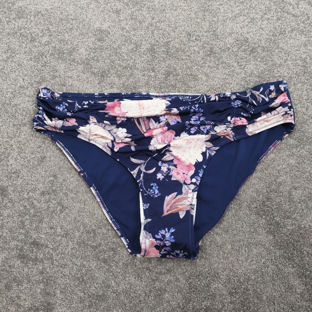 Every Sunday C. Marine Euphoria Women's Bikini Bottom Sz 12 Floral NEW Vacation